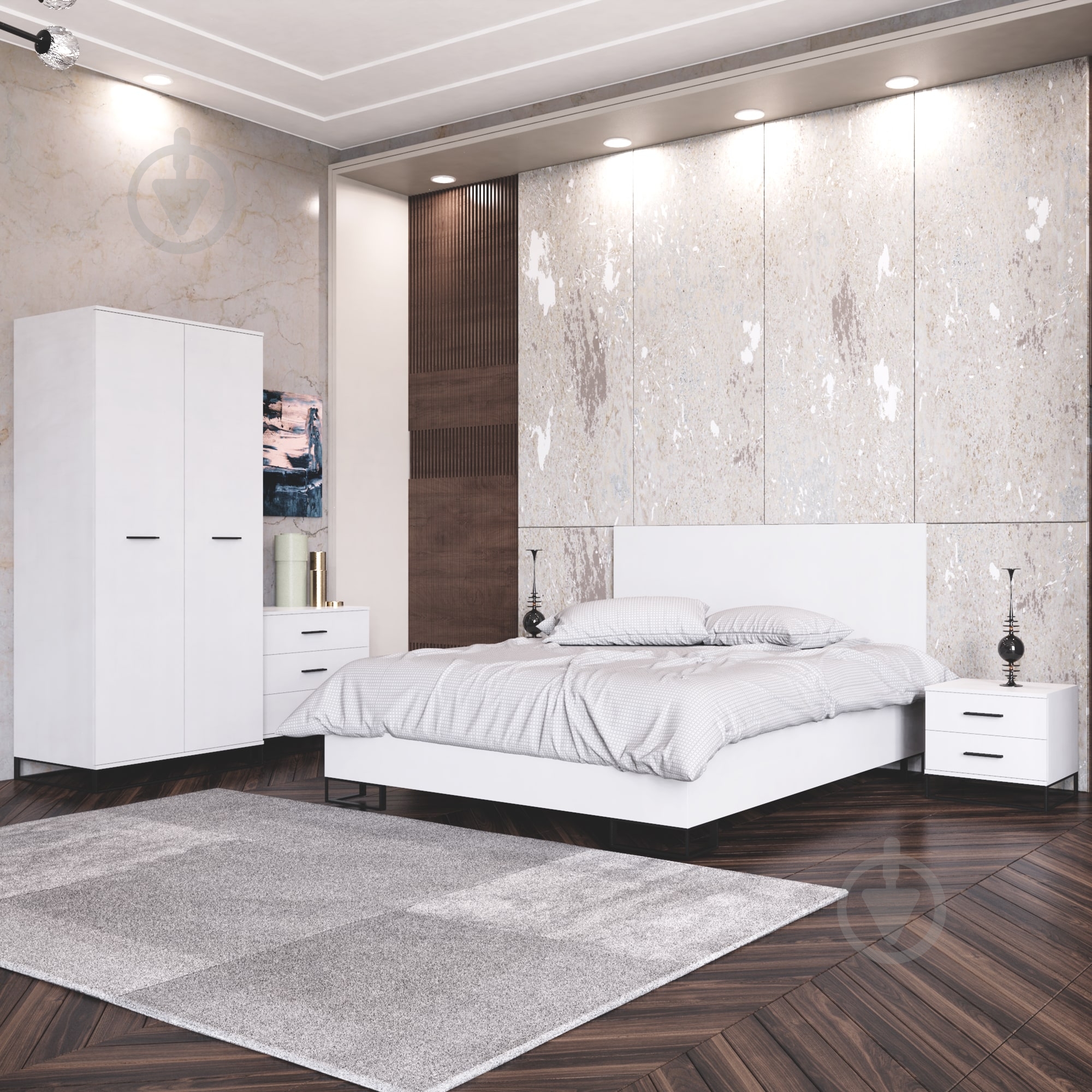 Шкаф Art in Head Ascet 2д аляска - фото 2