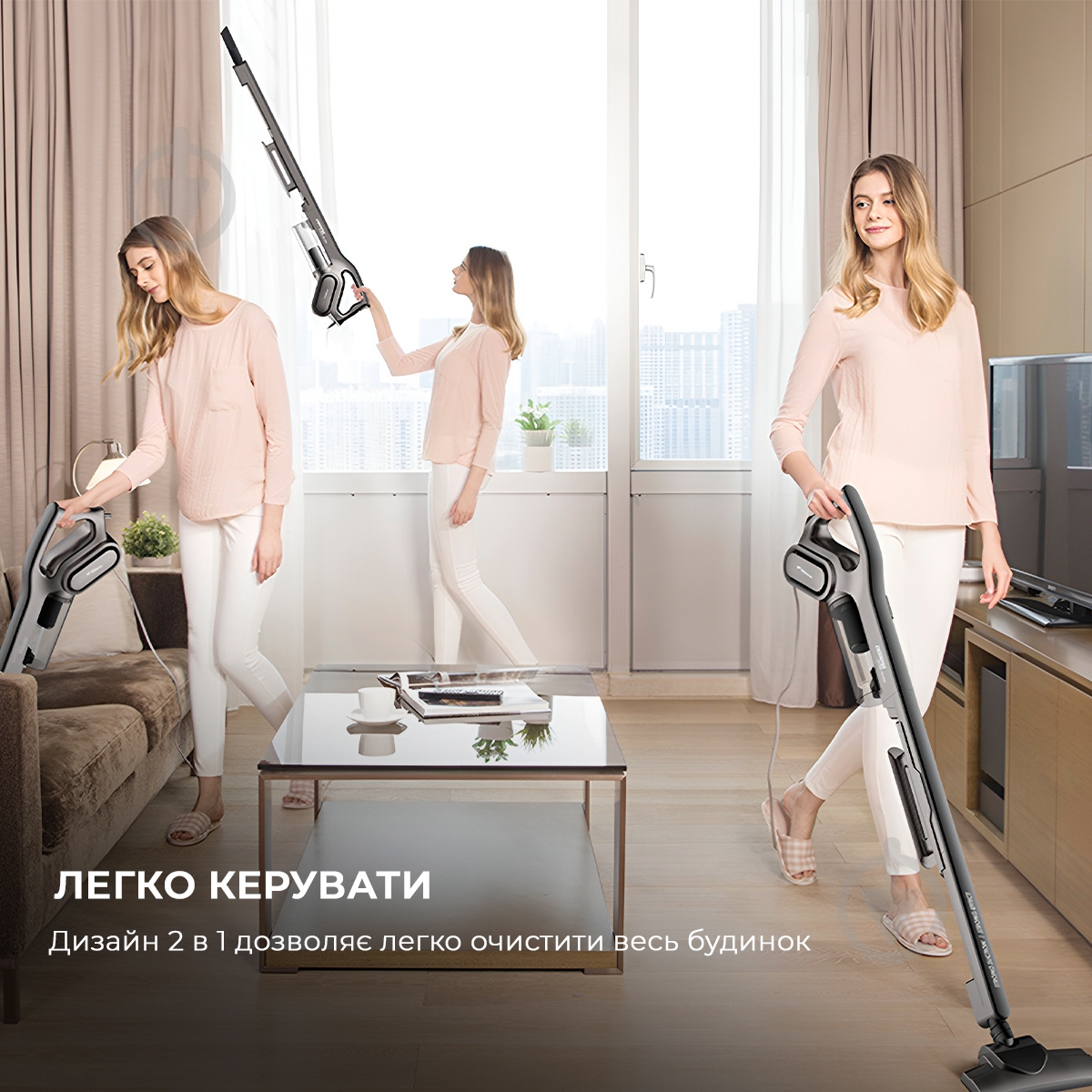 Пылесос Deerma Stick Vacuum Cleaner Cord DX700S grey - фото 11