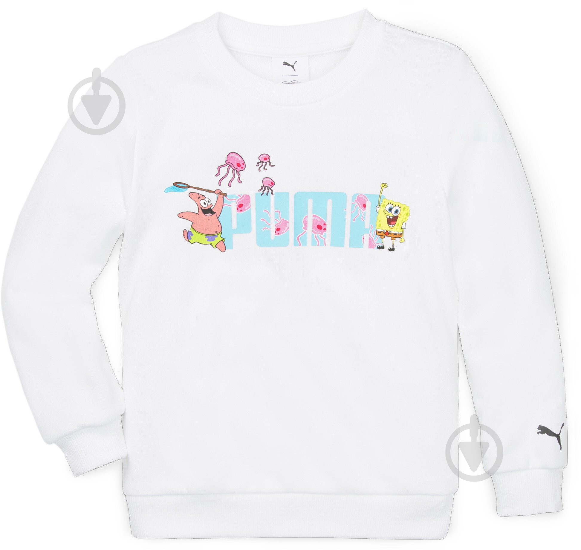 Джемпер Puma PUMA X SPONGEBOB CREW TR 67367102 белый - фото 1