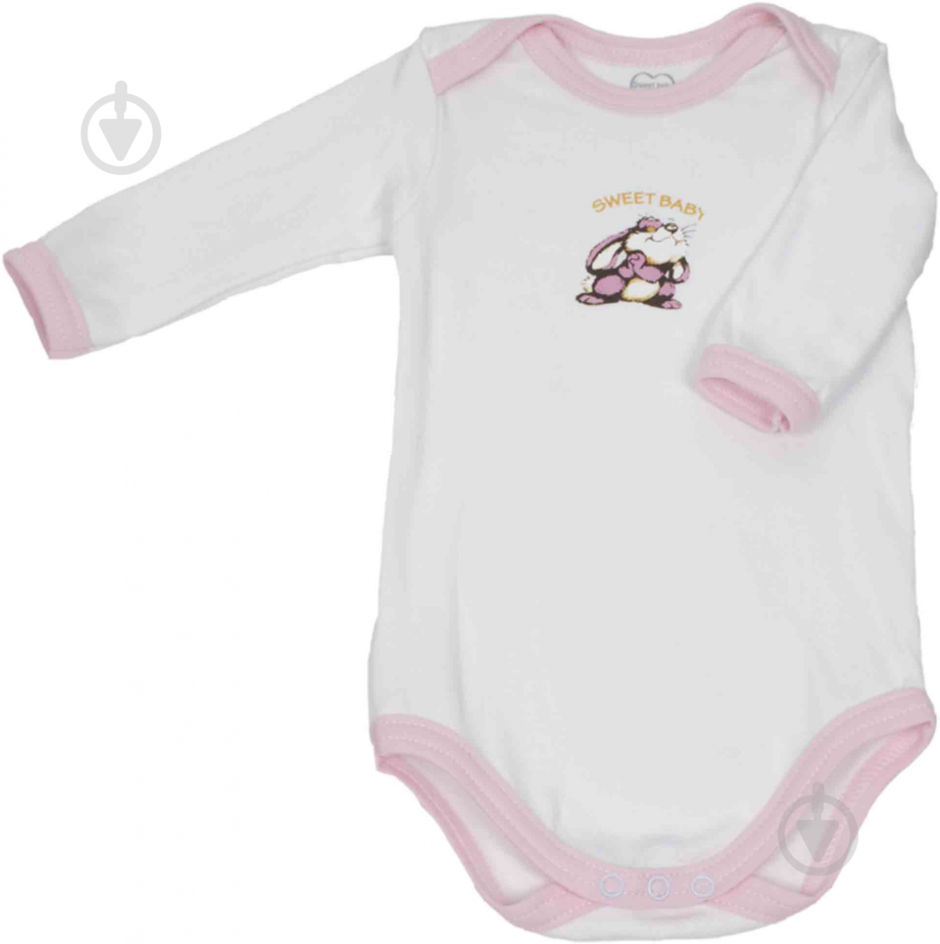 Боди Sweet baby Кроха лодочка р.68 белый с рисунком 012.548.1р - фото 1