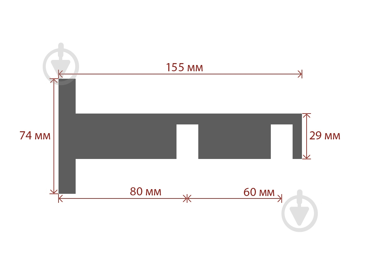 Комплект карнизу Quadrum G-TECH подвійний 14/300 см чорний/сталь з білими гачками - фото 6 Комплект карнизу Quadrum G-TECH подвійний 14/300 см чорний/сталь з білими гачками - фото 6
