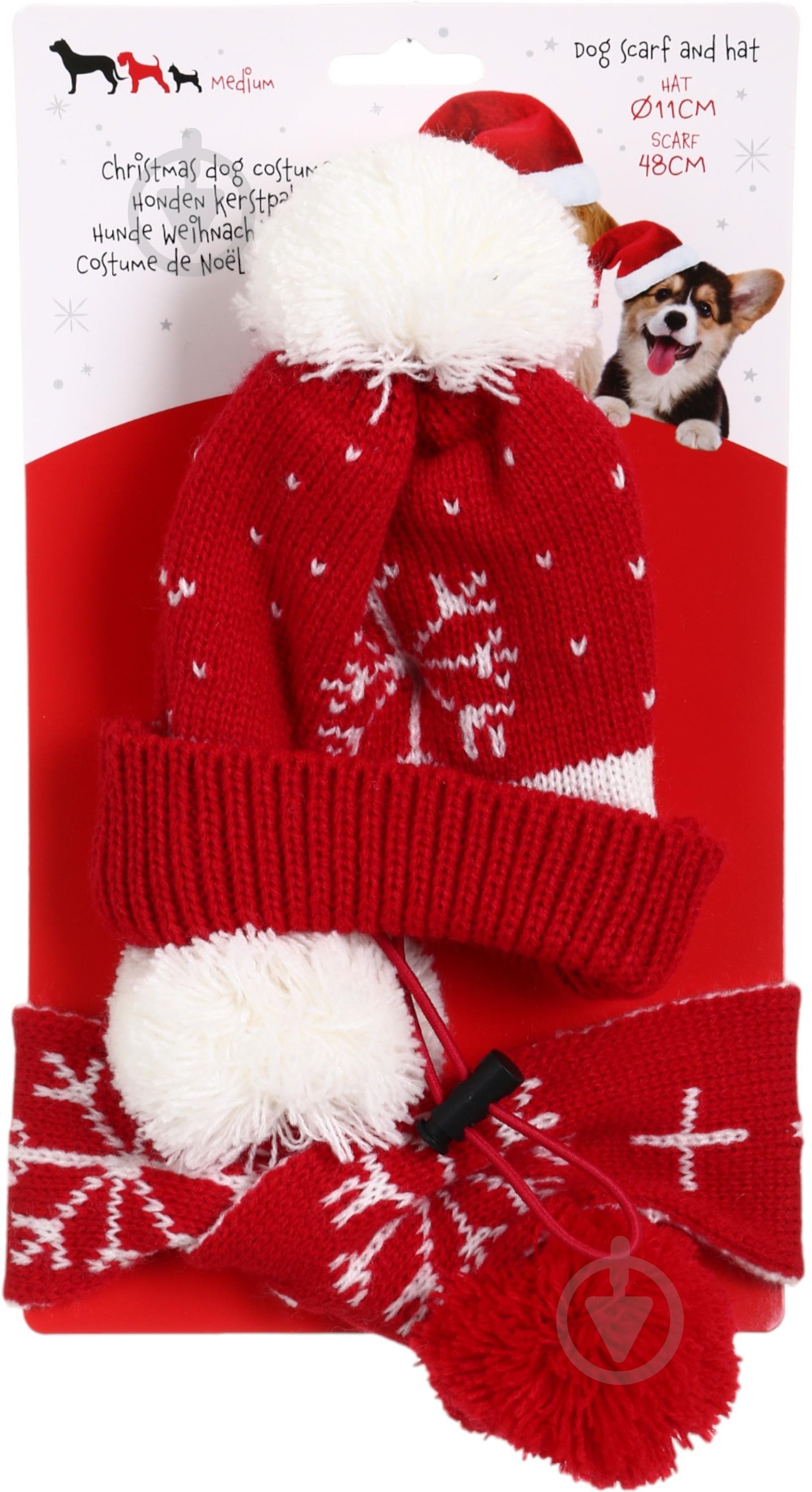 Набор Koopman Рождественский шапка и шарф - фото 1 Набор Koopman Рождественский шапка и шарф - фото 1