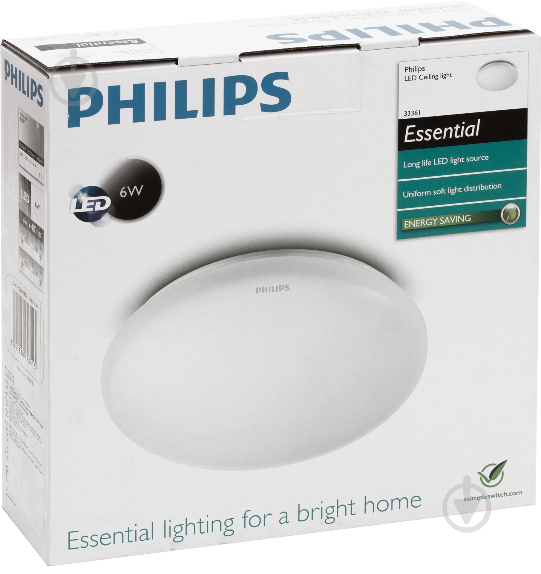 Світильник світлодіодний Philips Essential 33361 6 Вт білий 2700 К 915004478501 - фото 3