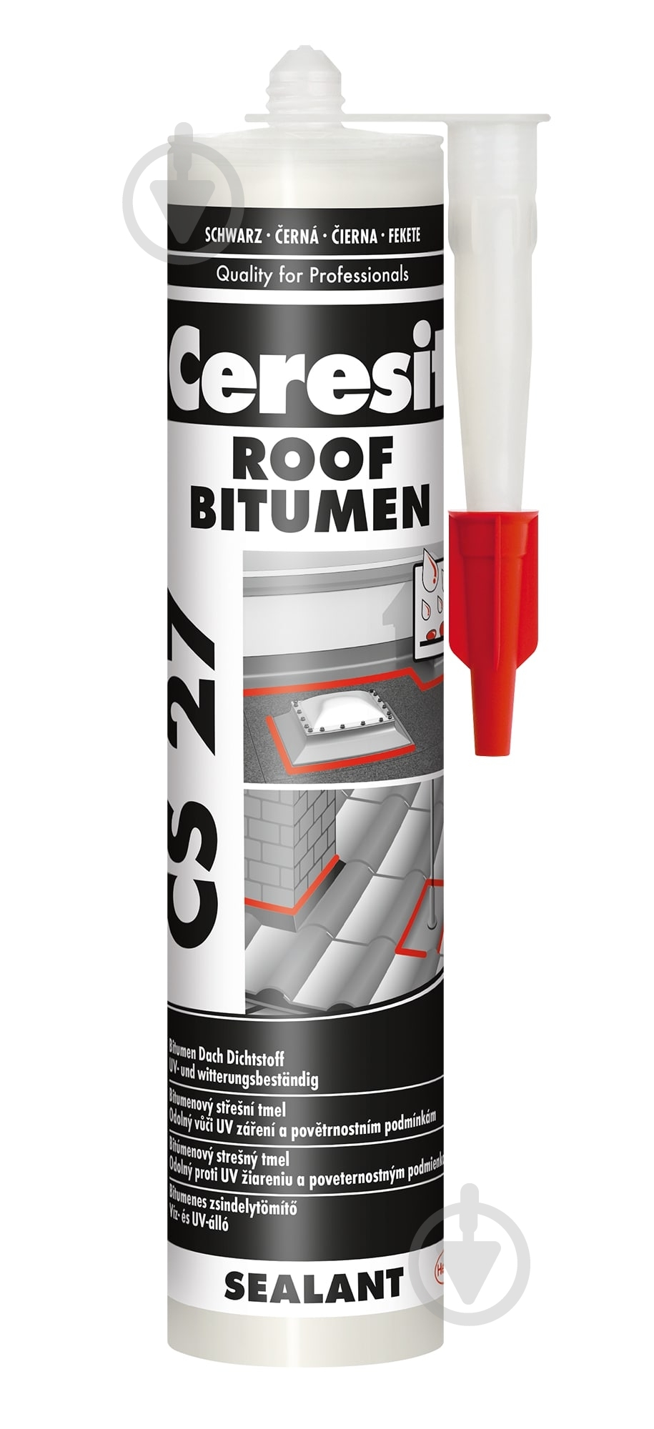 Герметик битумный Ceresit CS 27 черный 280 мл - фото 1