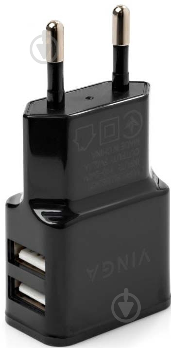 Зарядное устройство Vinga Vinga 2 Port USB Wall Charger - фото 3
