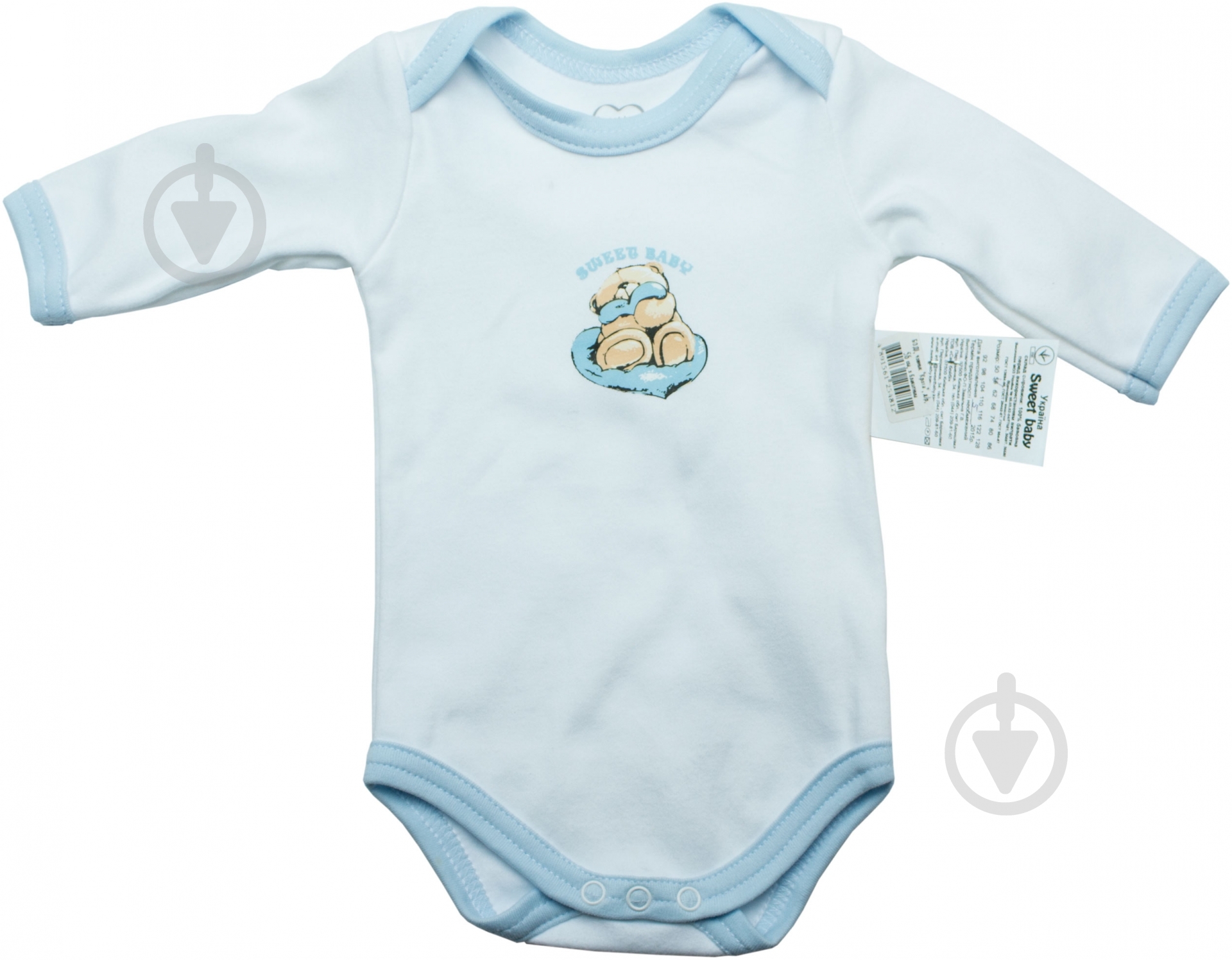 Боди Sweet baby Кроха лодочка р.56 белый с рисунком 012.548.1б - фото 1