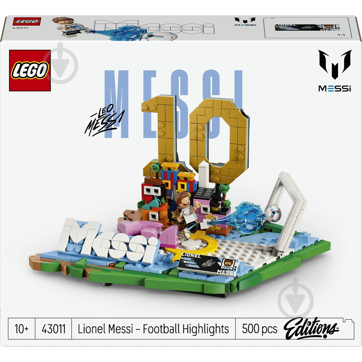 Конструктор LEGO Editions Football Ліонель Мессі – найкращі моменти футбольних матчів 43011 - фото 1