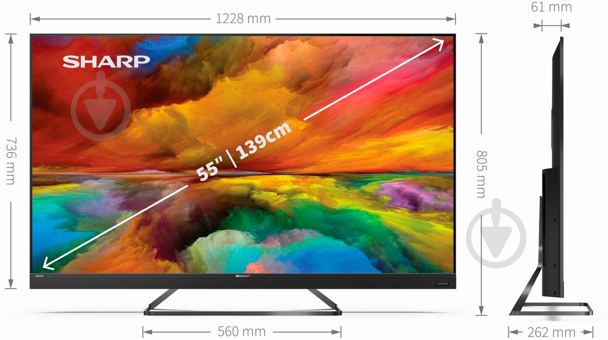 Телевизор Sharp 4T-C55EQ3EM2AG - фото 5