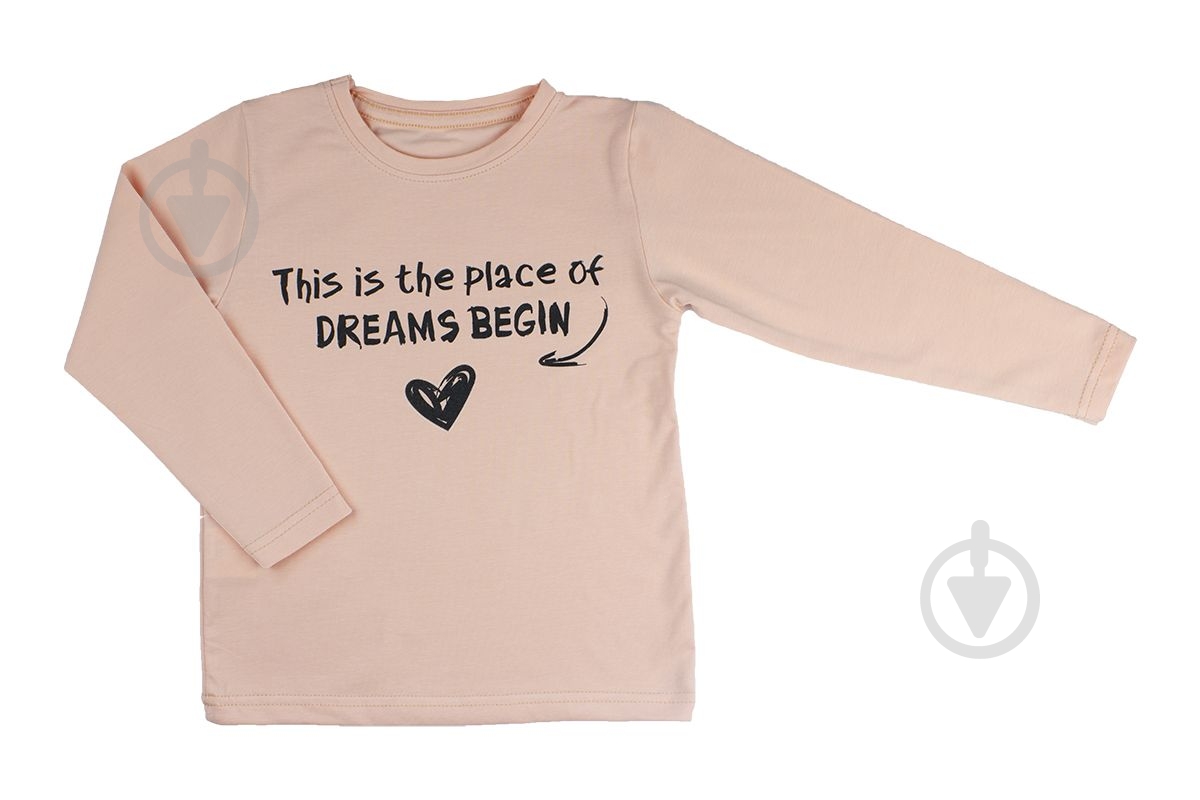 Реглан для девочки Luna Kids р.98 персиковый - фото 1