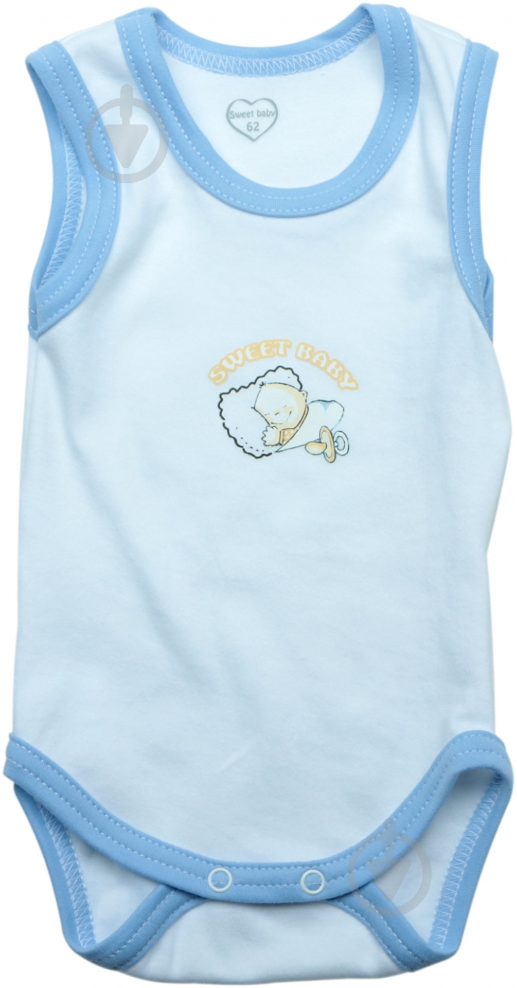 Боди-майка Sweet baby Кроха р.62 светло-голубой 012.549.1б - фото 1