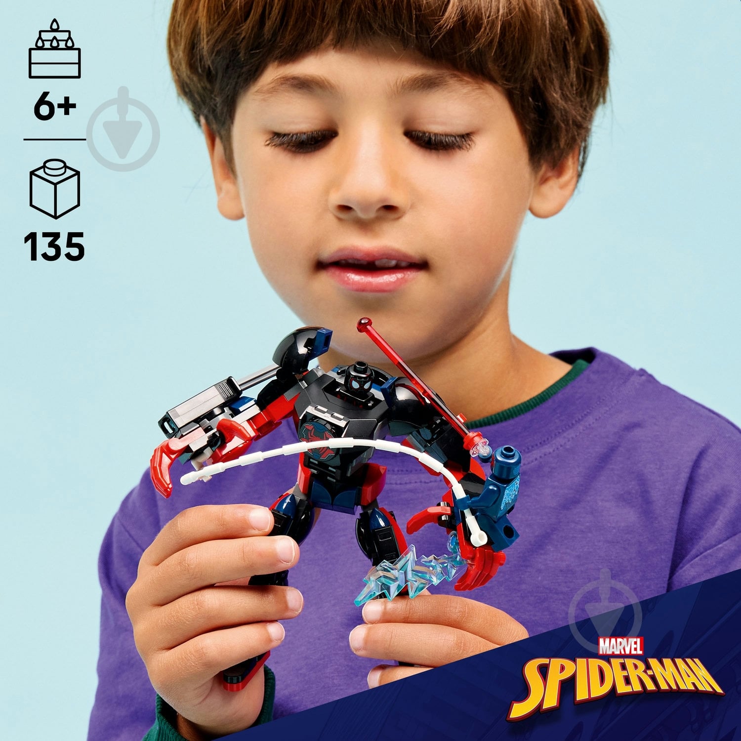 ᐉ Конструктор LEGO Super Heroes Marvel Робот Майлза Моралеза vs