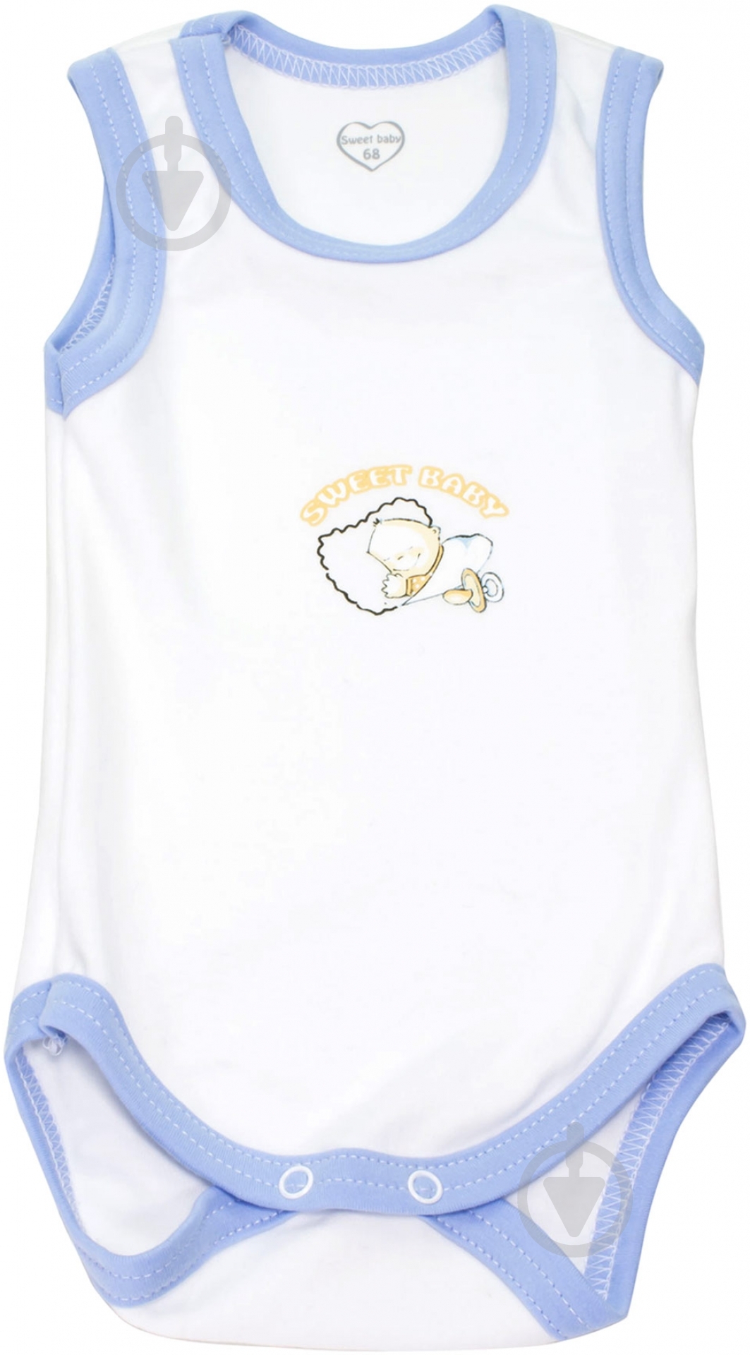 Боди-майка Sweet baby Кроха р.68 белый с рисунком 012.549.1б - фото 1