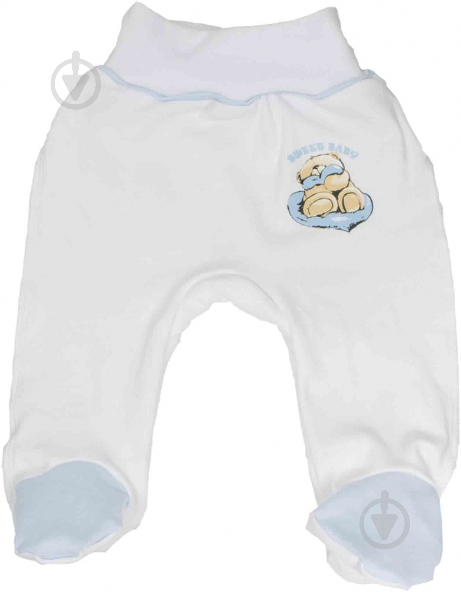 Ползунки Sweet baby 62 белый с голубым 013,545,1б - фото 1