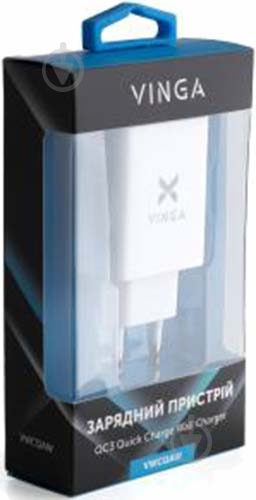 Зарядное устройство Vinga QC3.0 Quick Wall Charger 1xUSB 18W Max - фото 4 Зарядное устройство Vinga QC3.0 Quick Wall Charger 1xUSB 18W Max - фото 4