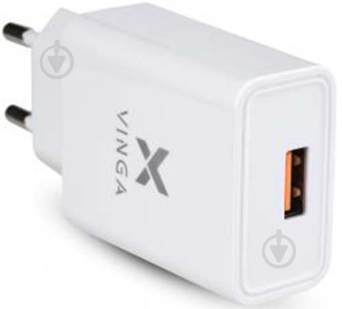 Зарядное устройство Vinga QC3.0 Quick Wall Charger 1xUSB 18W Max - фото 1 Зарядное устройство Vinga QC3.0 Quick Wall Charger 1xUSB 18W Max - фото 1