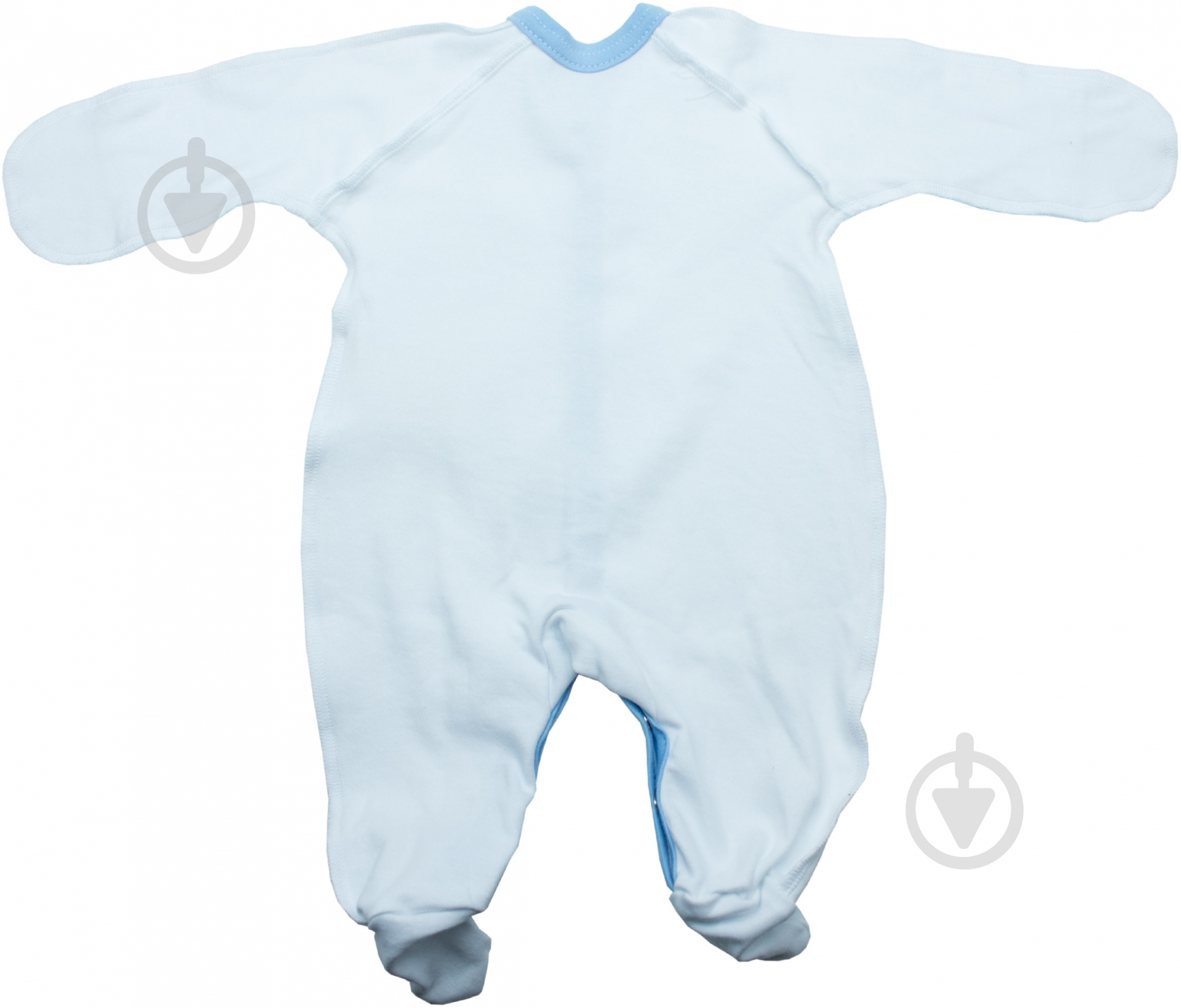 Человечек Sweet baby Кроха р.56 белый с голубым 015.545.1б - фото 1