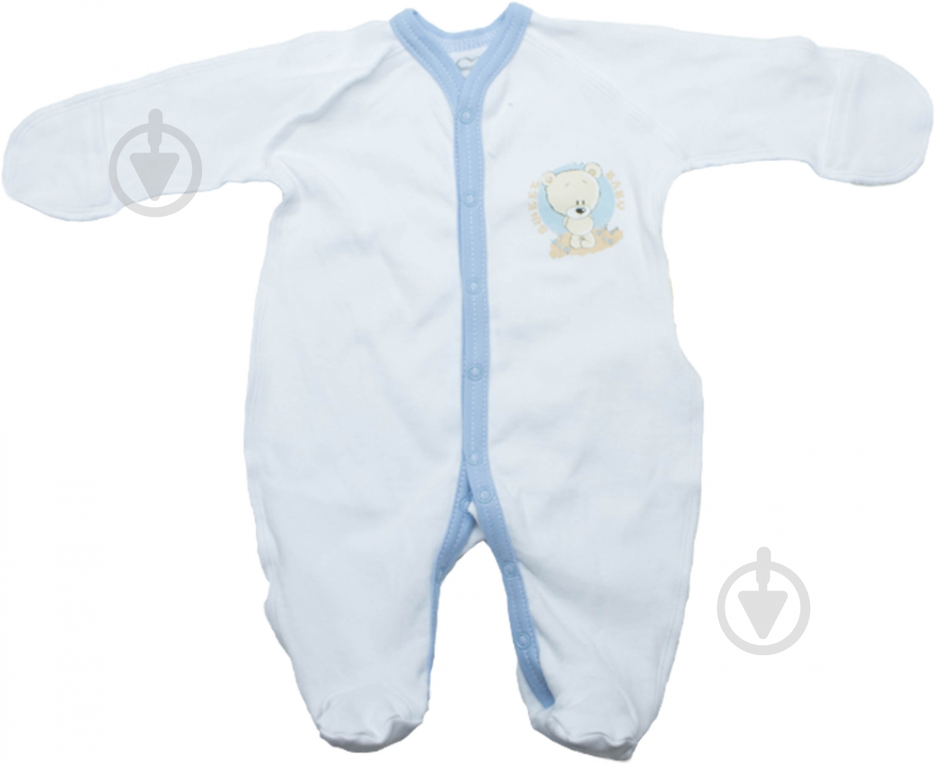 Человечек Sweet baby Кроха р.62 белый с голубым 015.545.1б - фото 2