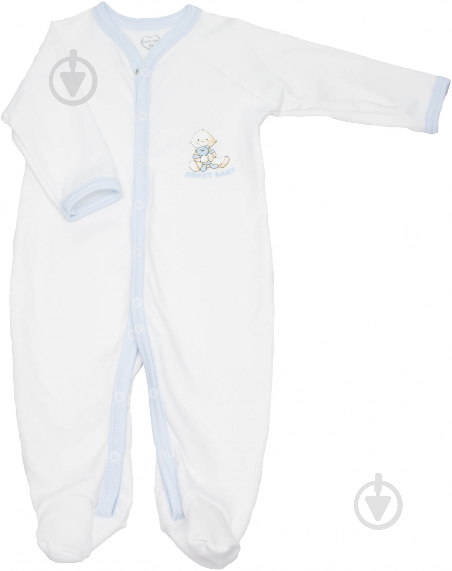 Человечек Sweet baby Кроха р.62 белый с голубым 015.545.1б - фото 3