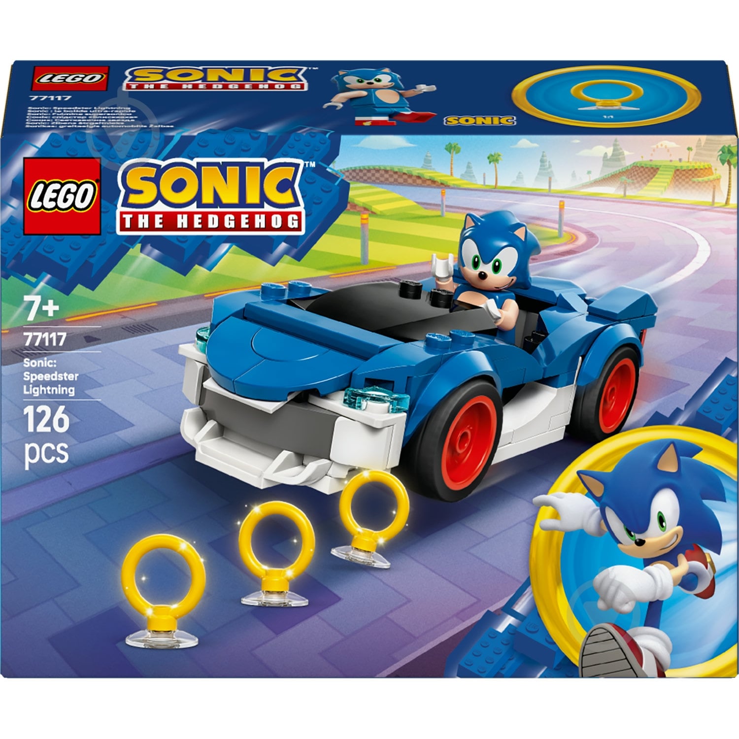 Конструктор LEGO Sonic Соник: спидстер «Молния» 77117 - фото 1 Конструктор LEGO Sonic Соник: спидстер «Молния» 77117 - фото 1