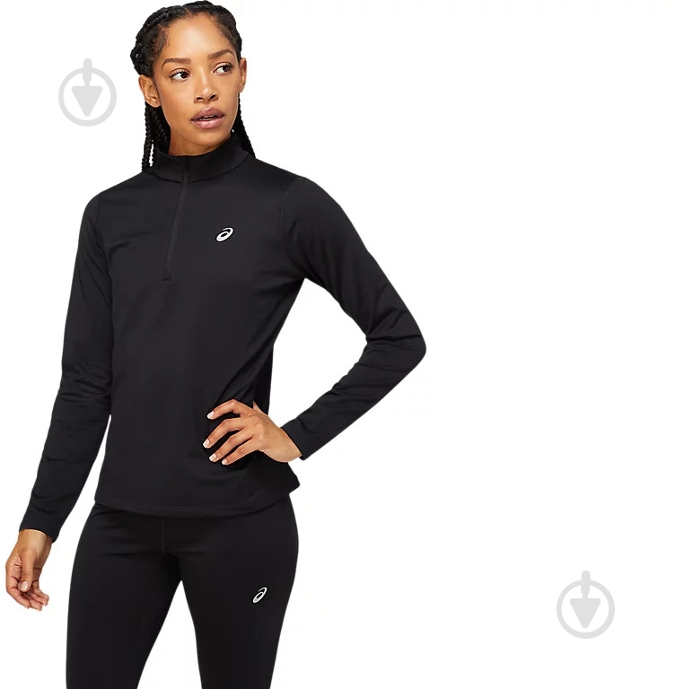 Джемпер Asics CORE LS 1/2 ZIP WINTER TOP 2012C343-001 р.S черный - фото 1