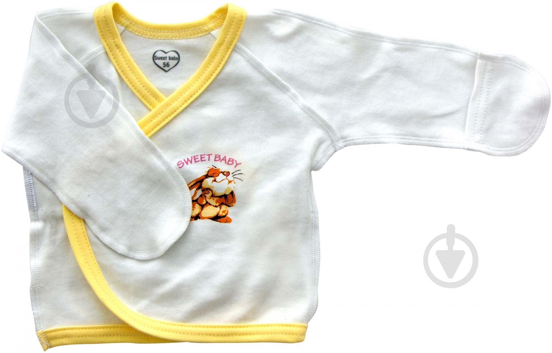 Распашонка детская Sweet baby Кроха р.56 белый с рисунком 010.545.1ж - фото 1