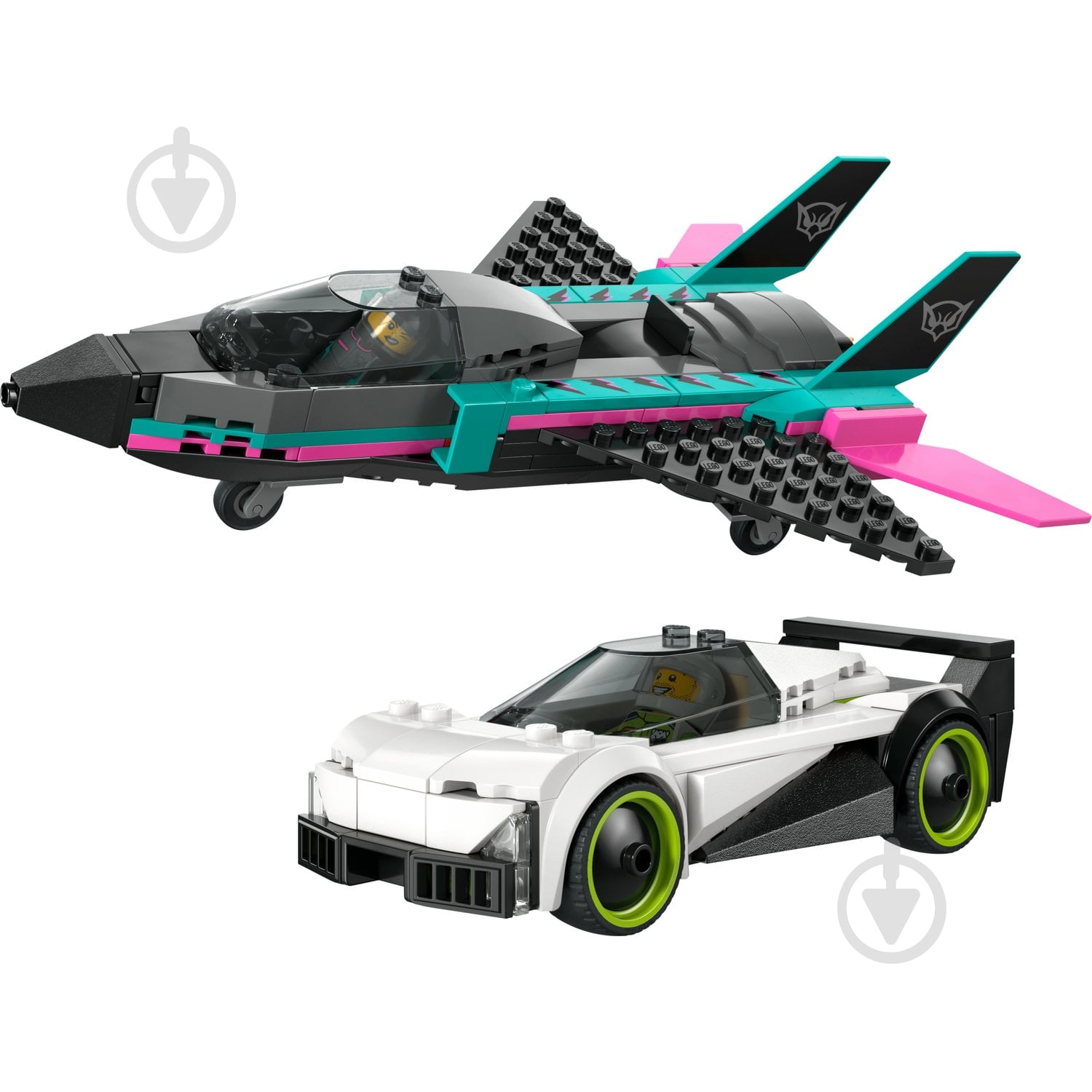 ᐉ Конструктор LEGO City Реактивний літак проти автомобіля 60489
