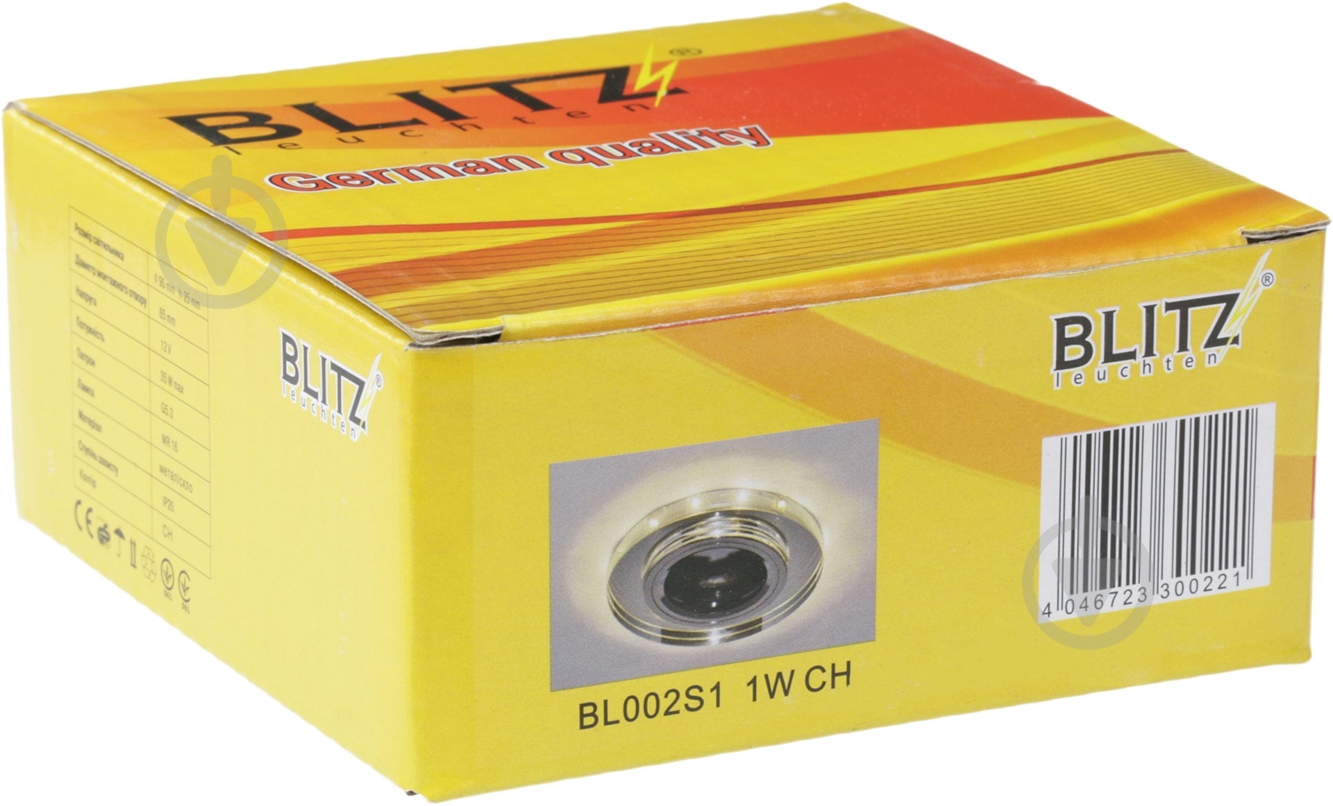 Светильник точечный Blitz GU5.3 хром BL002S1 1W СН - фото 4