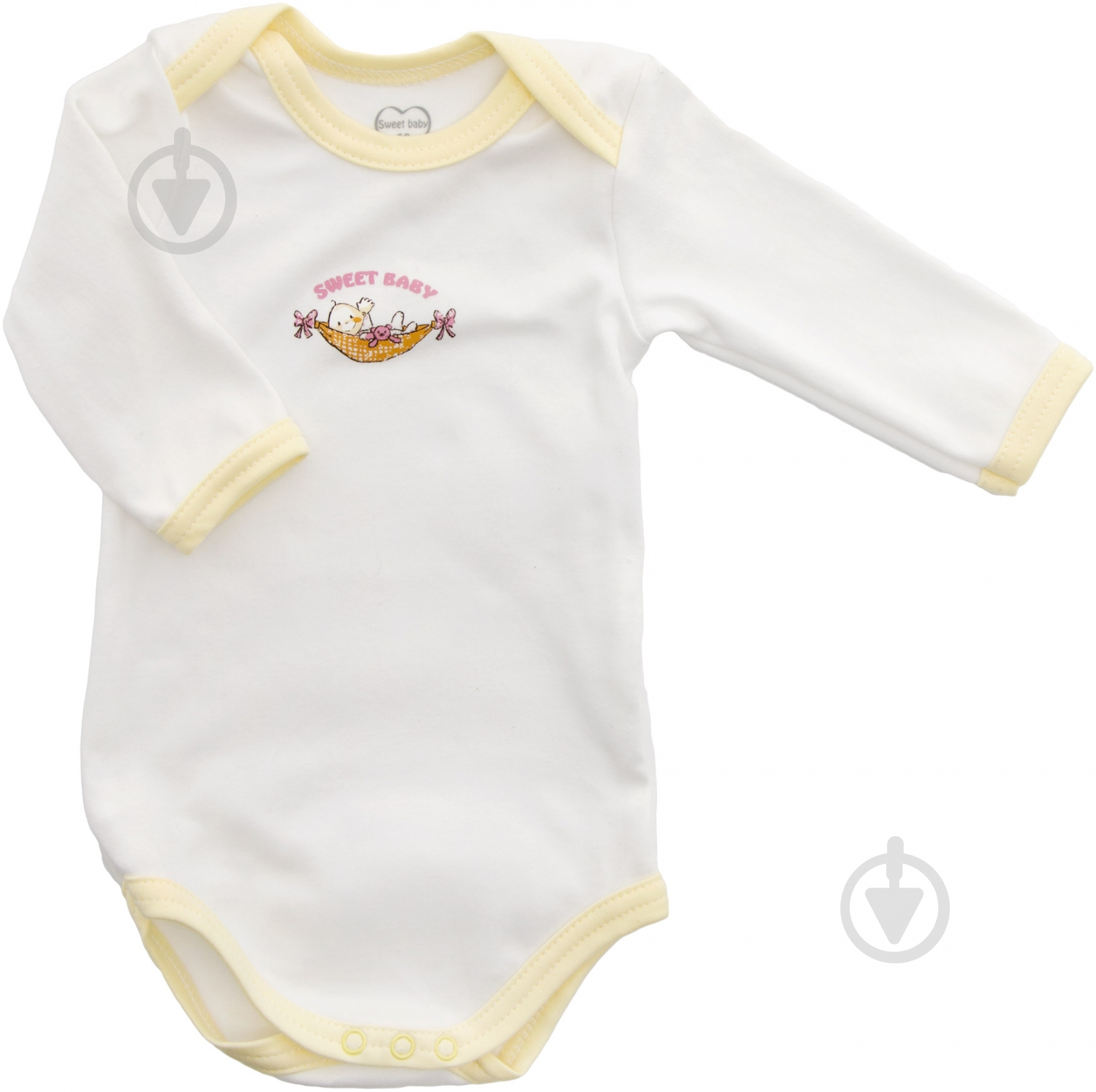 Боди Sweet baby Кроха лодочка р.62 белый с рисунком 012.548.1ж - фото 1