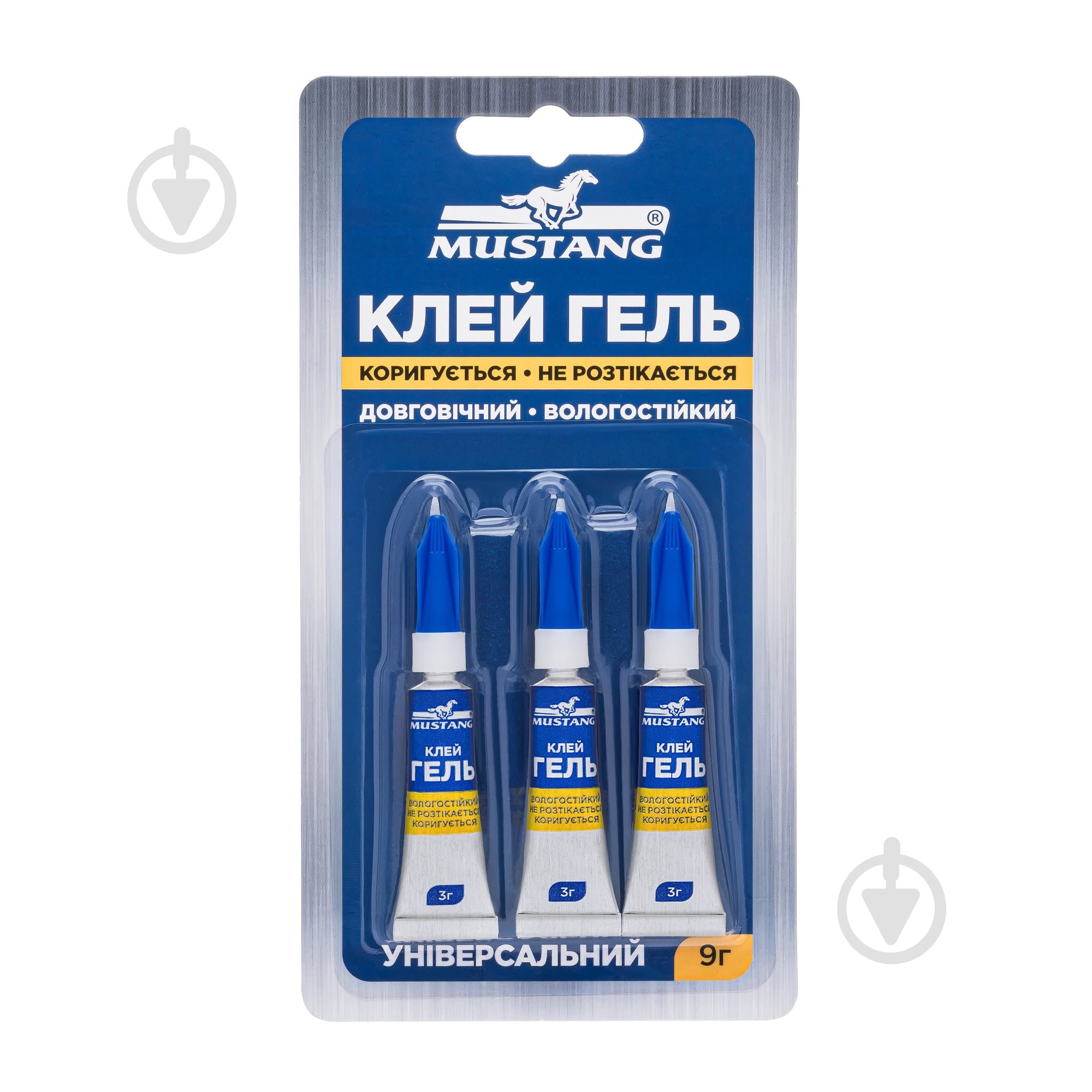 Суперклей Mustang Гель 3 г тюбик 3 шт. блистер 3XL - фото 1