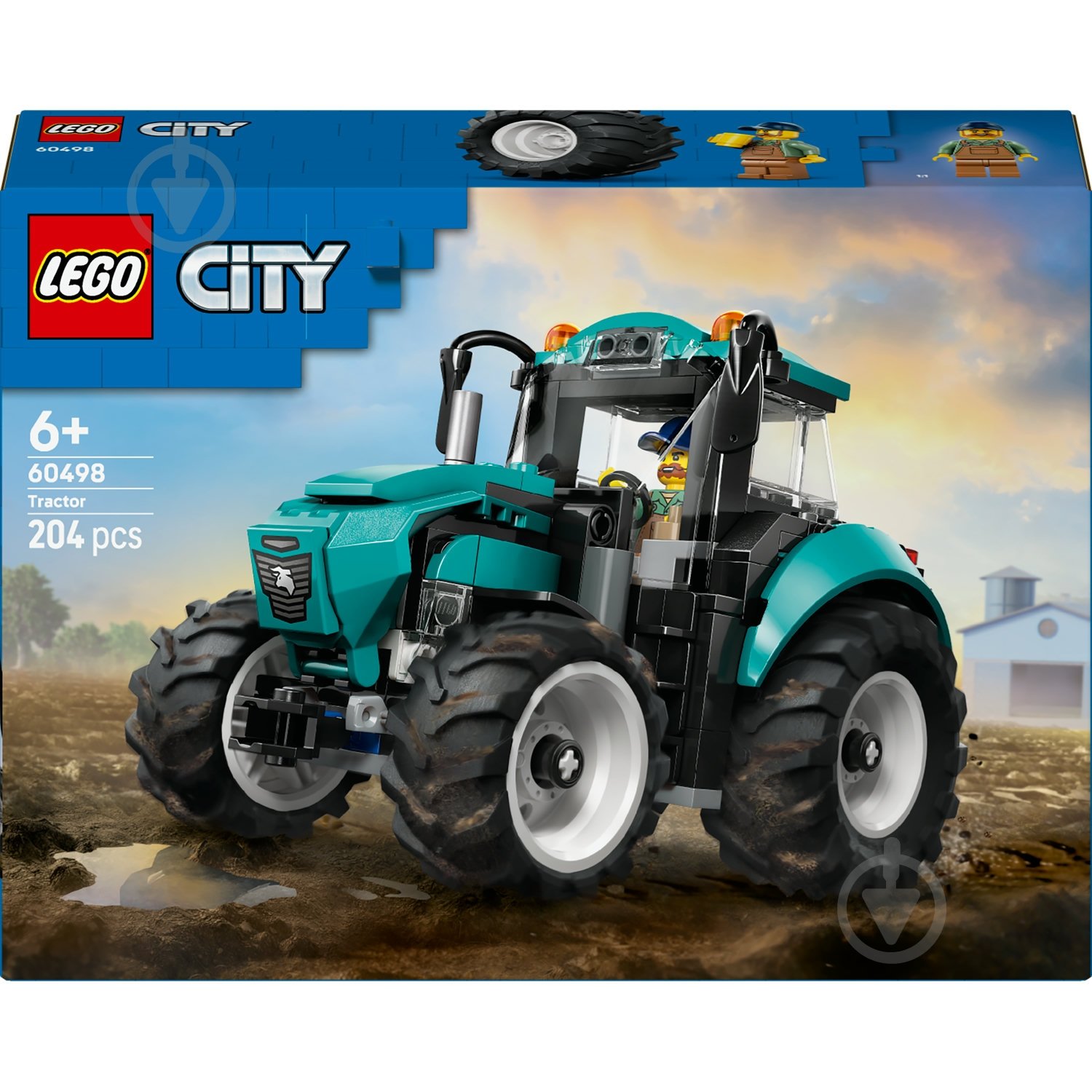 Конструктор LEGO City Трактор 60498 - фото 1 Конструктор LEGO City Трактор 60498 - фото 1