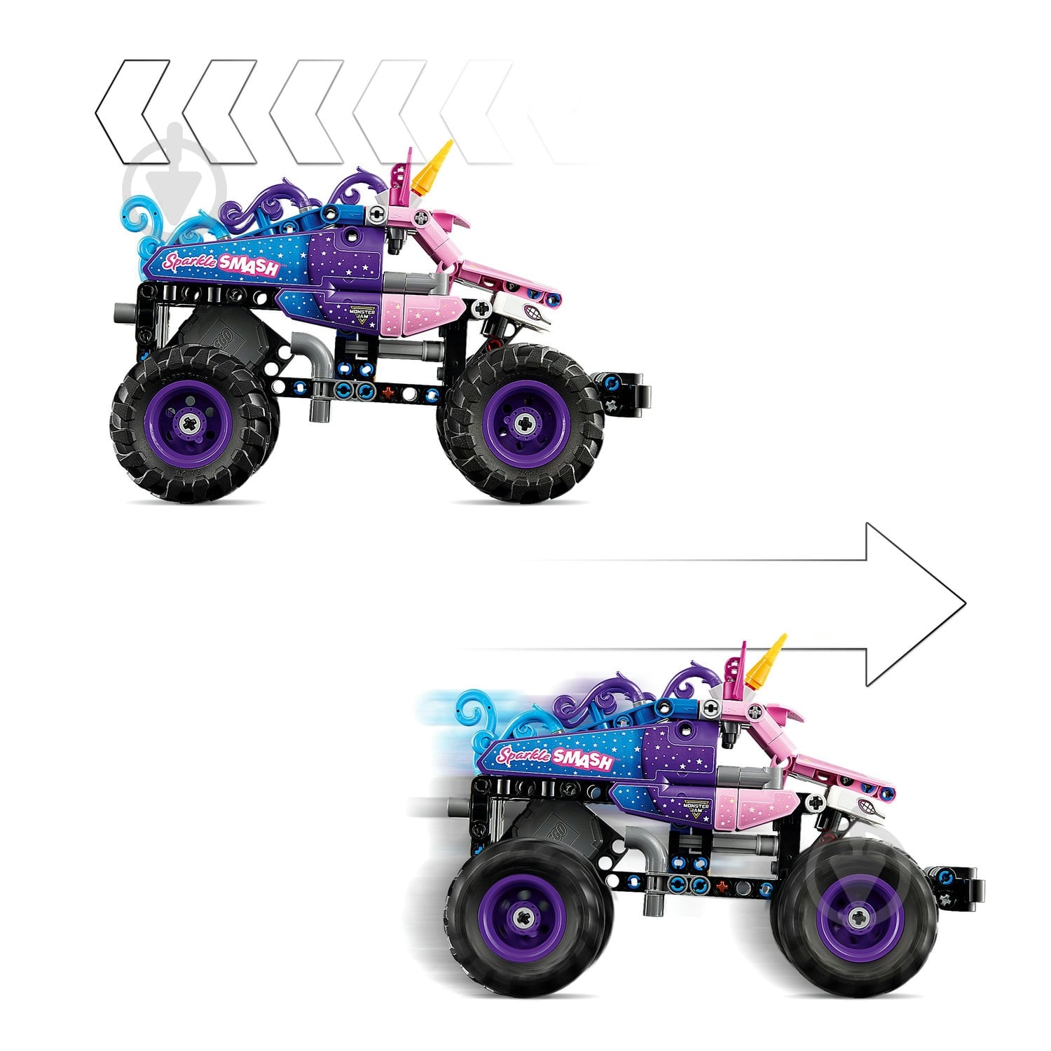Конструктор LEGO Technic Monster Jam™ Sparkle Smash™ с функцией Pull-Back 42220 - фото 8