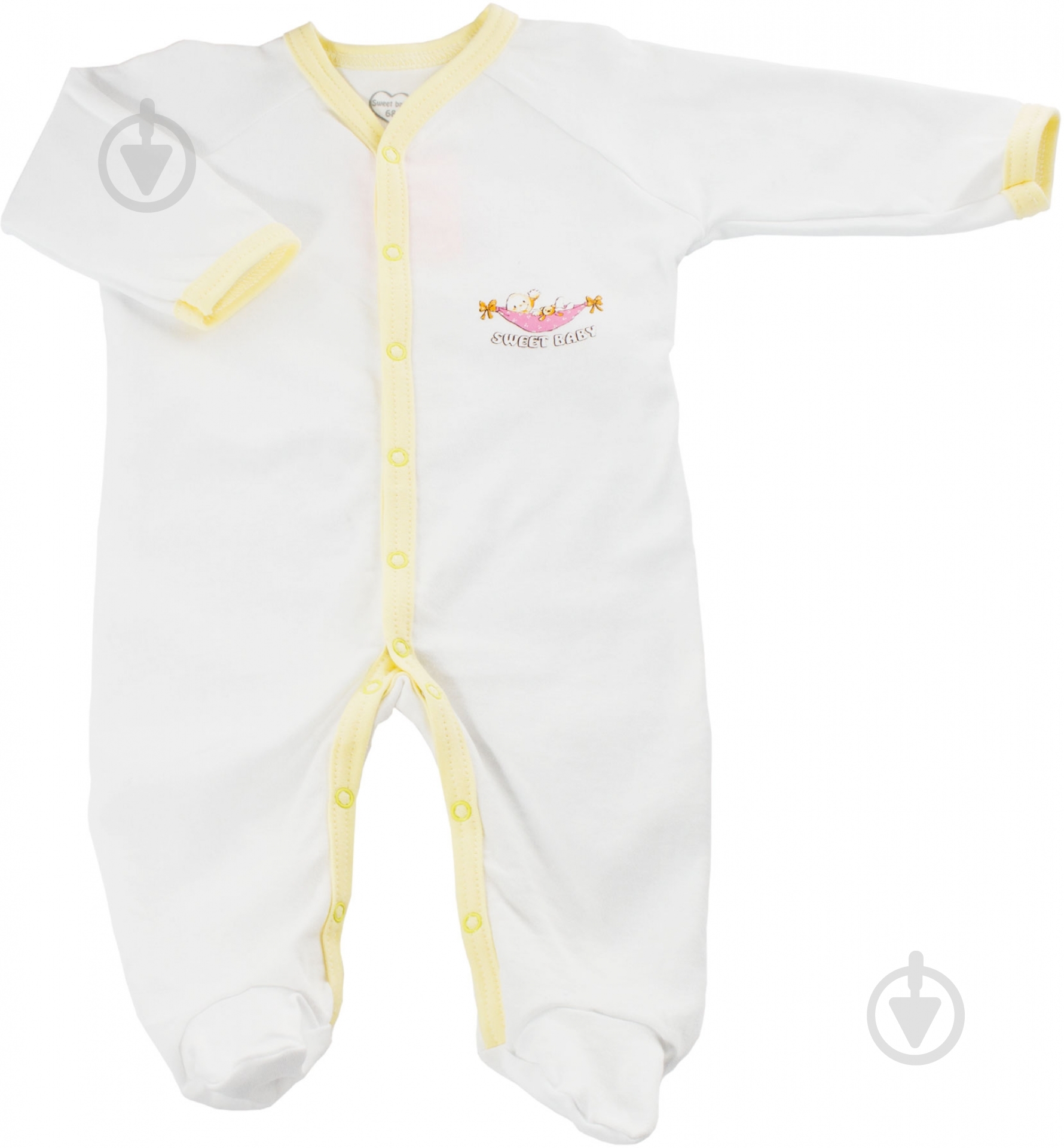 Человечек Sweet baby Кроха р.56 белый с рисунком 015.545.1ж - фото 1
