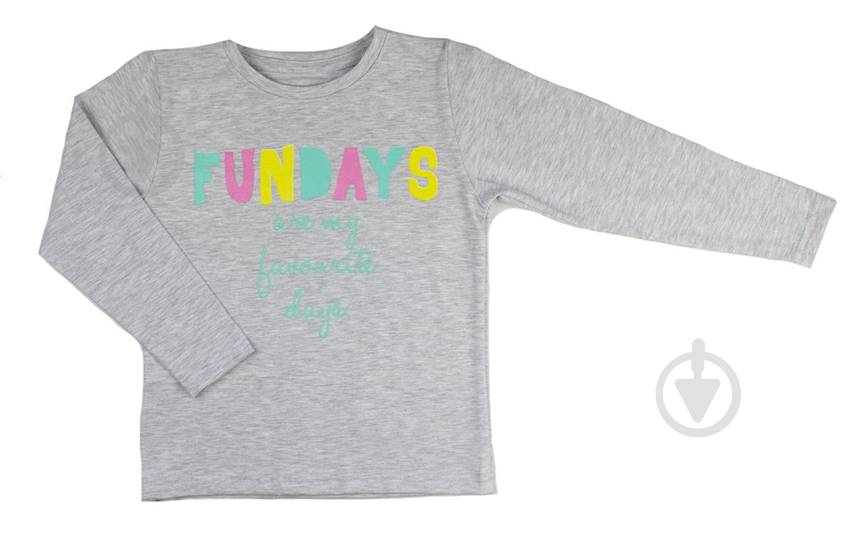 Реглан для девочки Luna Kids р.98 серый меланж - фото 1 Реглан для девочки Luna Kids р.98 серый меланж - фото 1