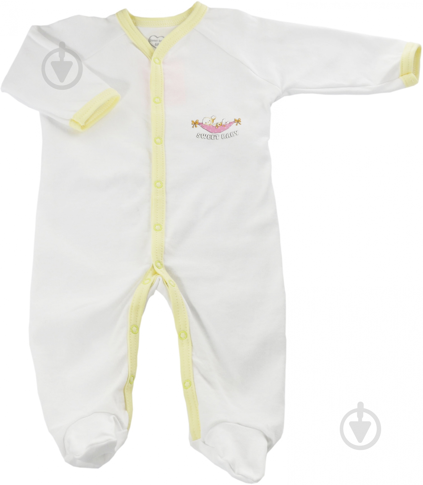 Человечек Sweet baby Кроха р.74 белый с рисунком 015.545.1ж - фото 1