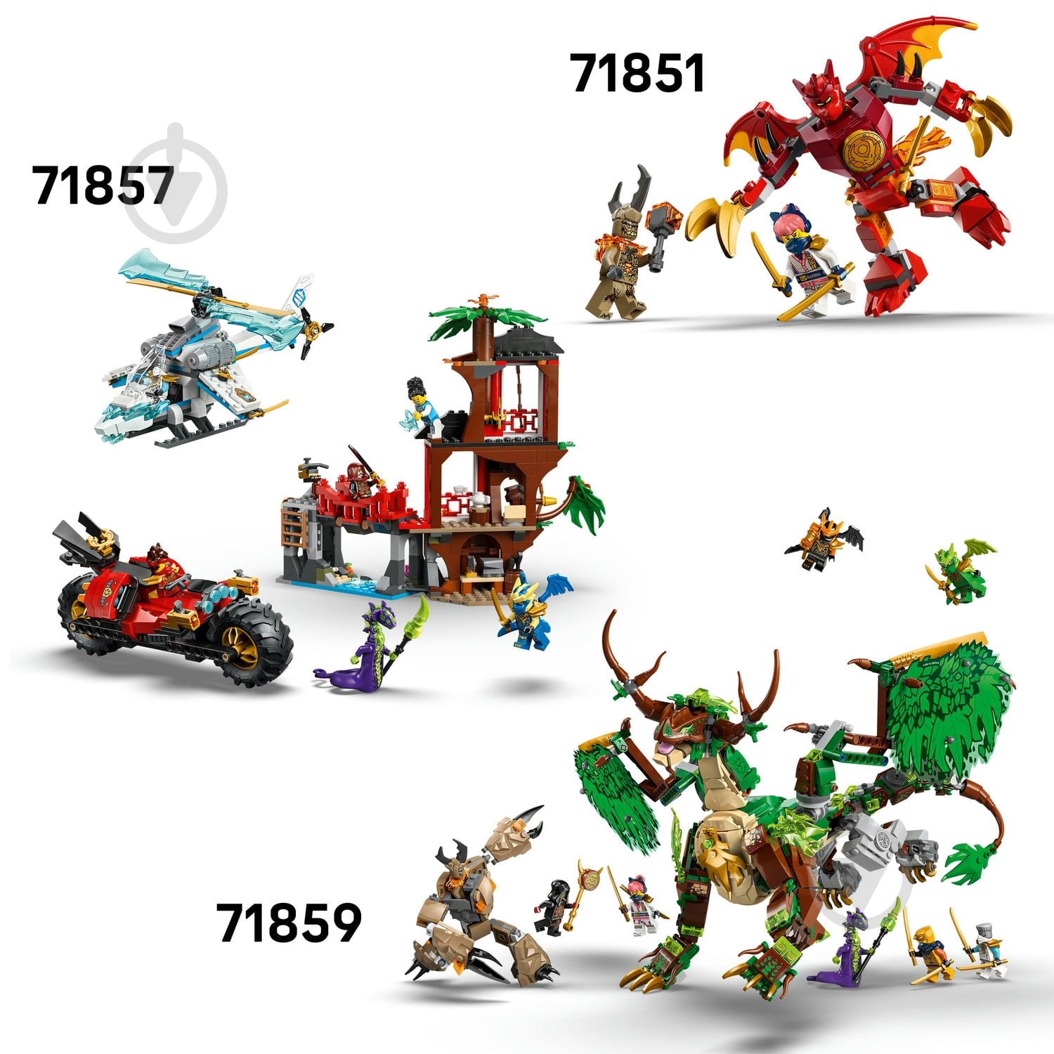 ᐉ Конструктор LEGO NINJAGO Автомобиль-трансформер Джея 71856