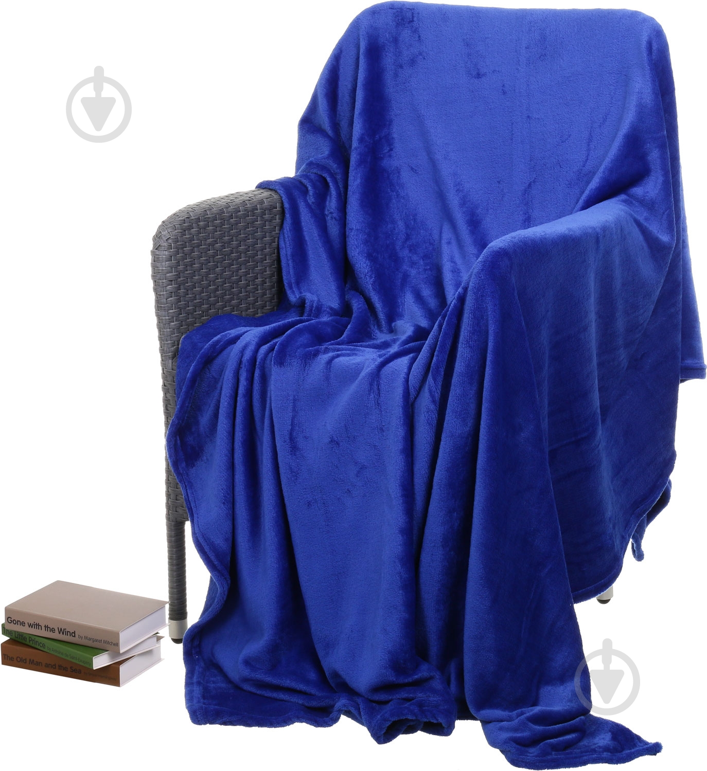 Плед Basic 220 г/кв.м 160x200 см синий La Nuit - фото 1