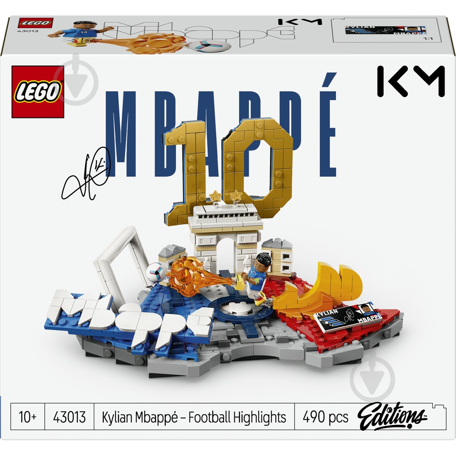 Конструктор LEGO Editions Football Кіліан Мбаппе – найкращі моменти футбольних матчів 43013 - фото 1