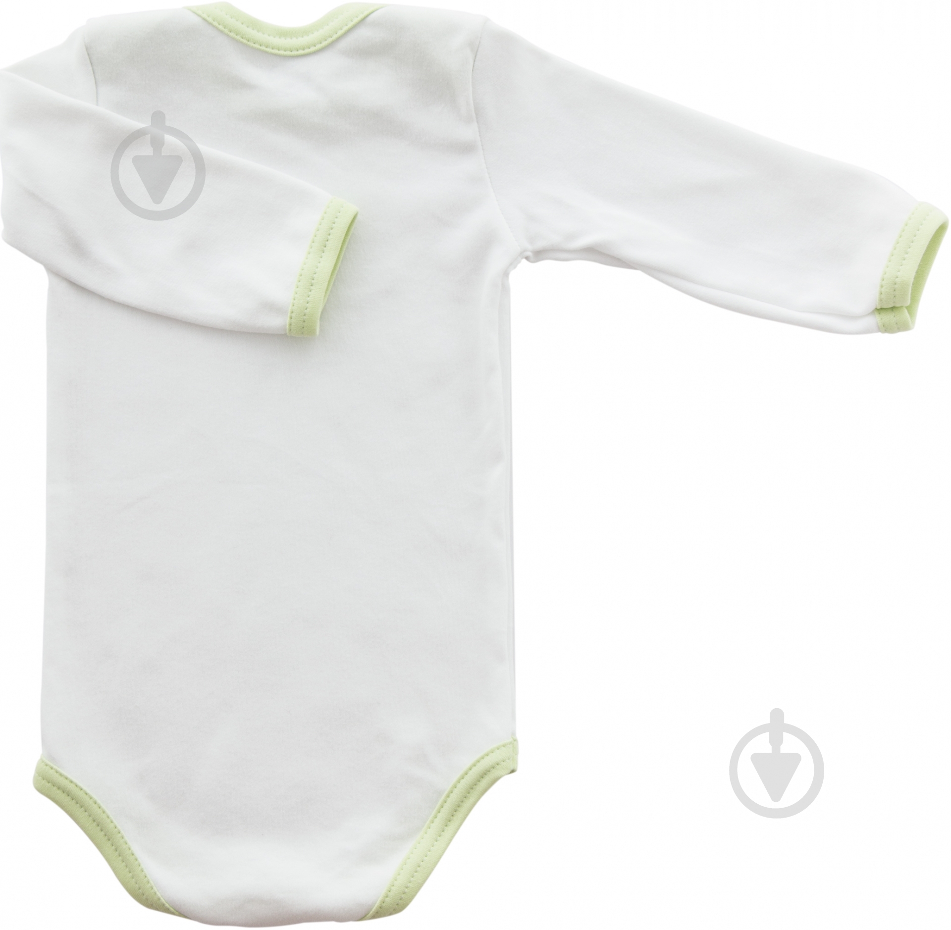 Боди Sweet baby Кроха лодочка р.68 белый с зеленым 012.548.1с - фото 2