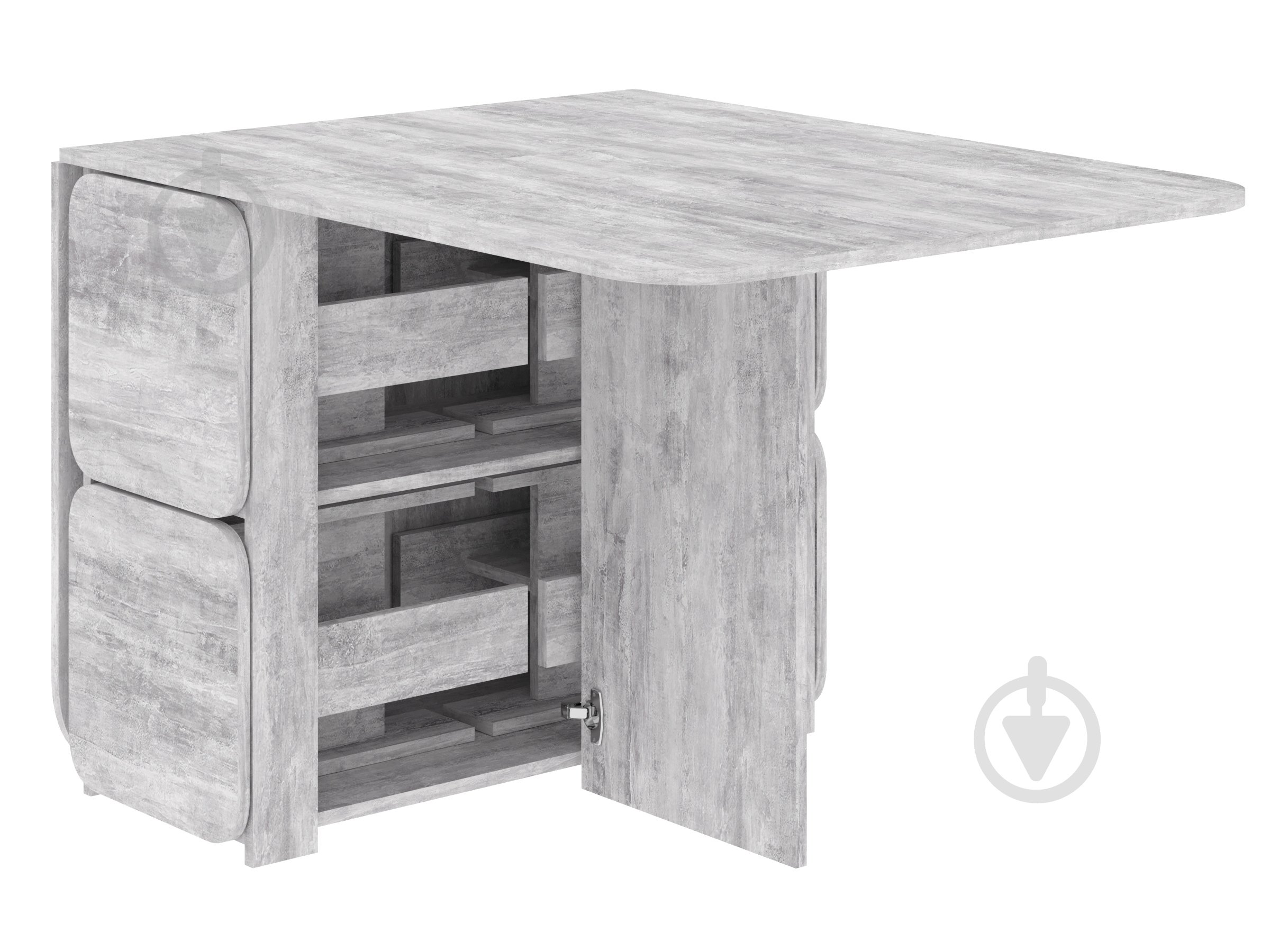 Стіл-книжка PEHOTIN 7+4 360(1770)x860x750мм бетон/бетон - фото 1 Стіл-книжка PEHOTIN 7+4 360(1770)x860x750мм бетон/бетон - фото 1