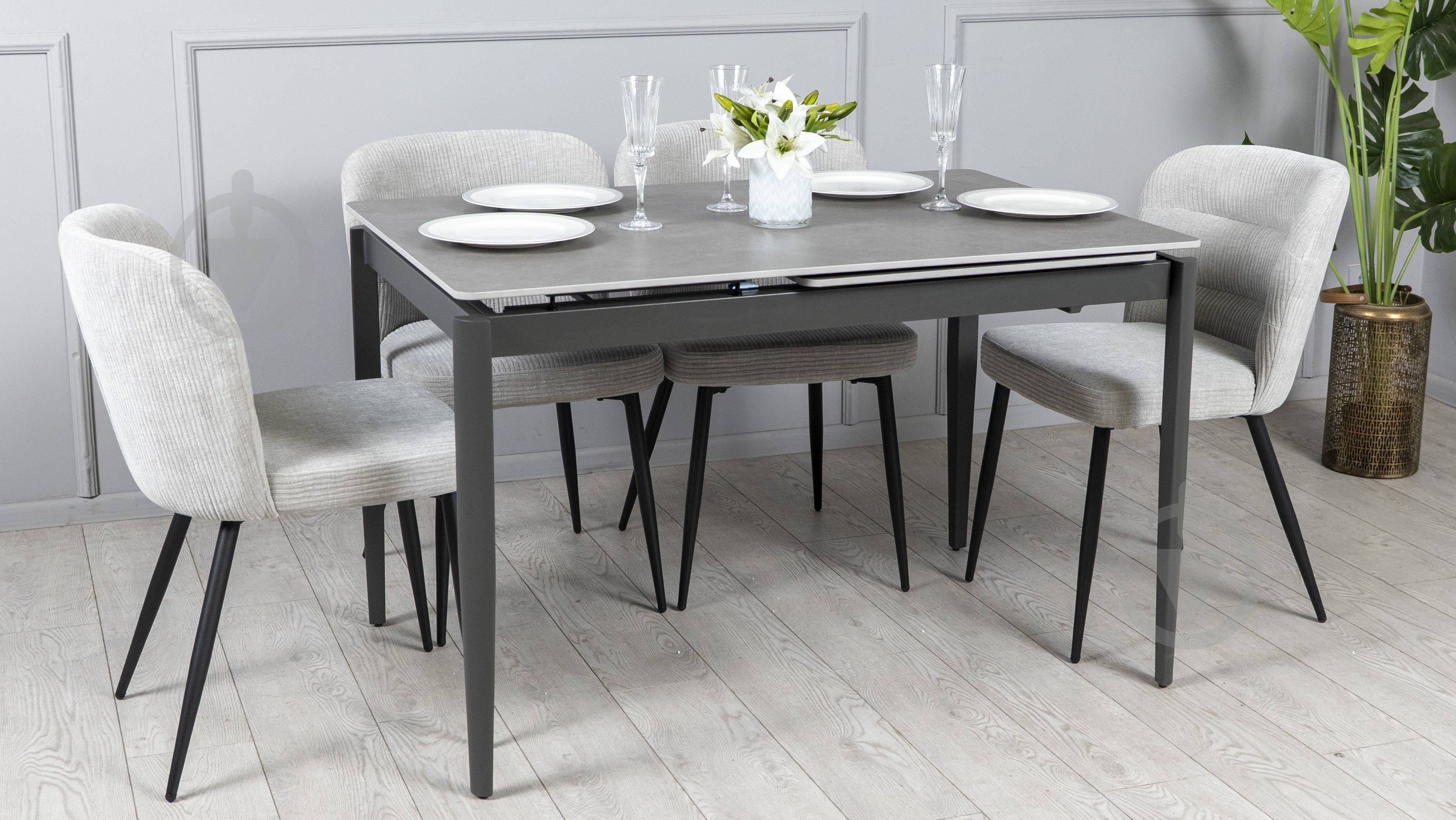 Стіл обідній Prestol Хіт 1200(1800)x800x750мм сірий/графіт - фото 5 Стіл обідній Prestol Хіт 1200(1800)x800x750мм сірий/графіт - фото 5