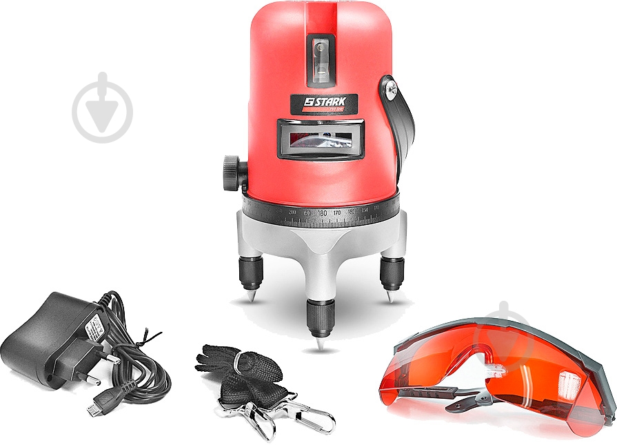 Нівелір лазерний Stark 5 ліній точність 1 мм. / 5 м. дальність 15 м. LL 0505 - фото 7