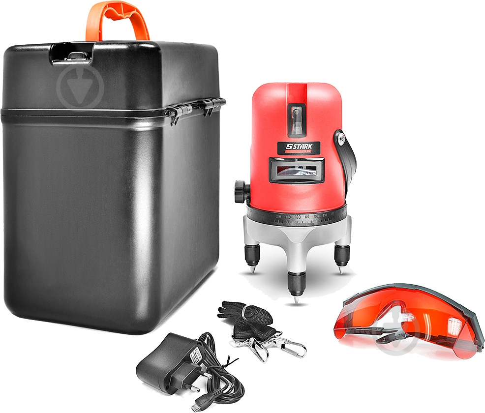 Нівелір лазерний Stark 5 ліній точність 1 мм. / 5 м. дальність 15 м. LL 0505 - фото 10