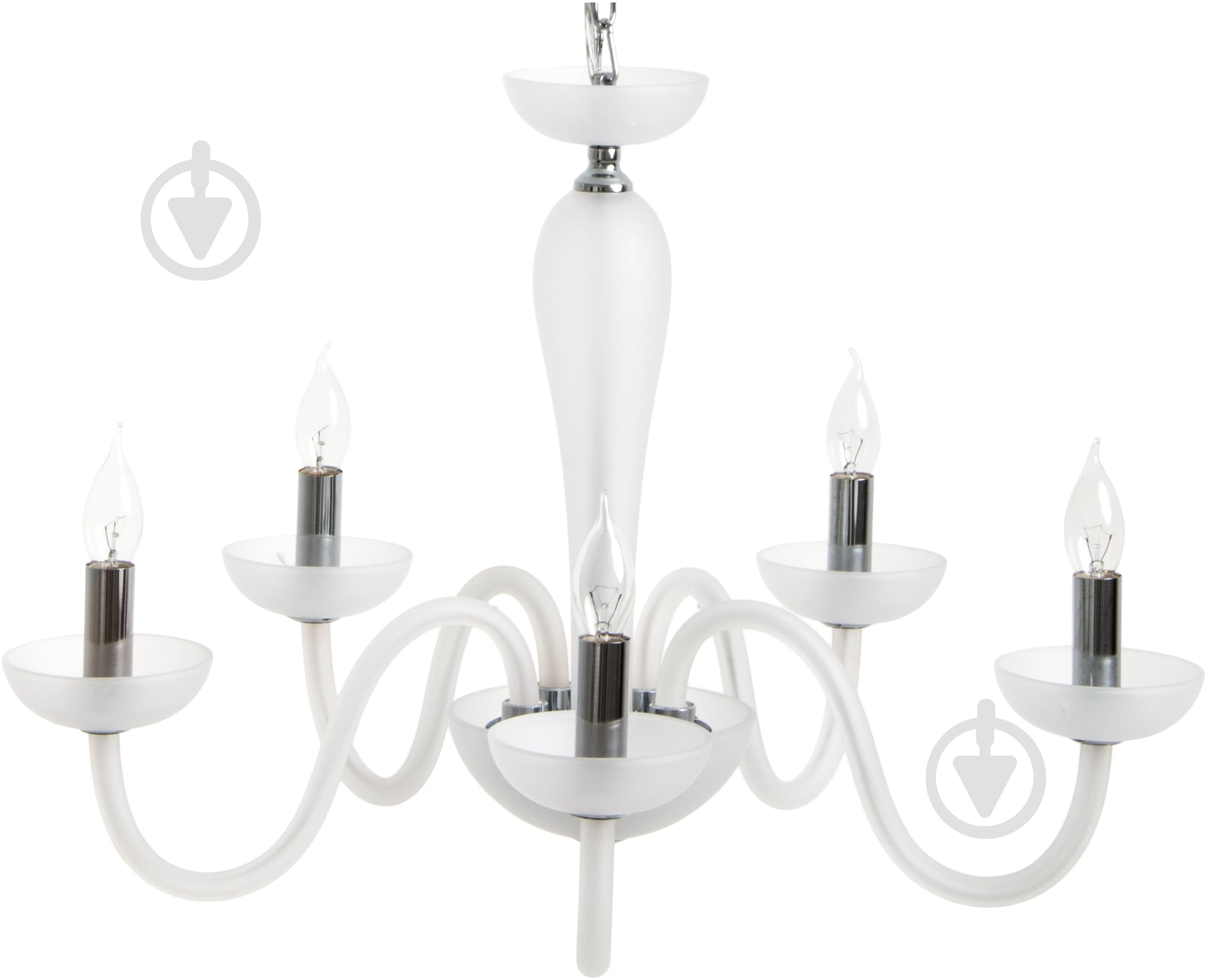 Люстра подвесная Eglo Falcado 5xE14 белый 39122 - фото 3