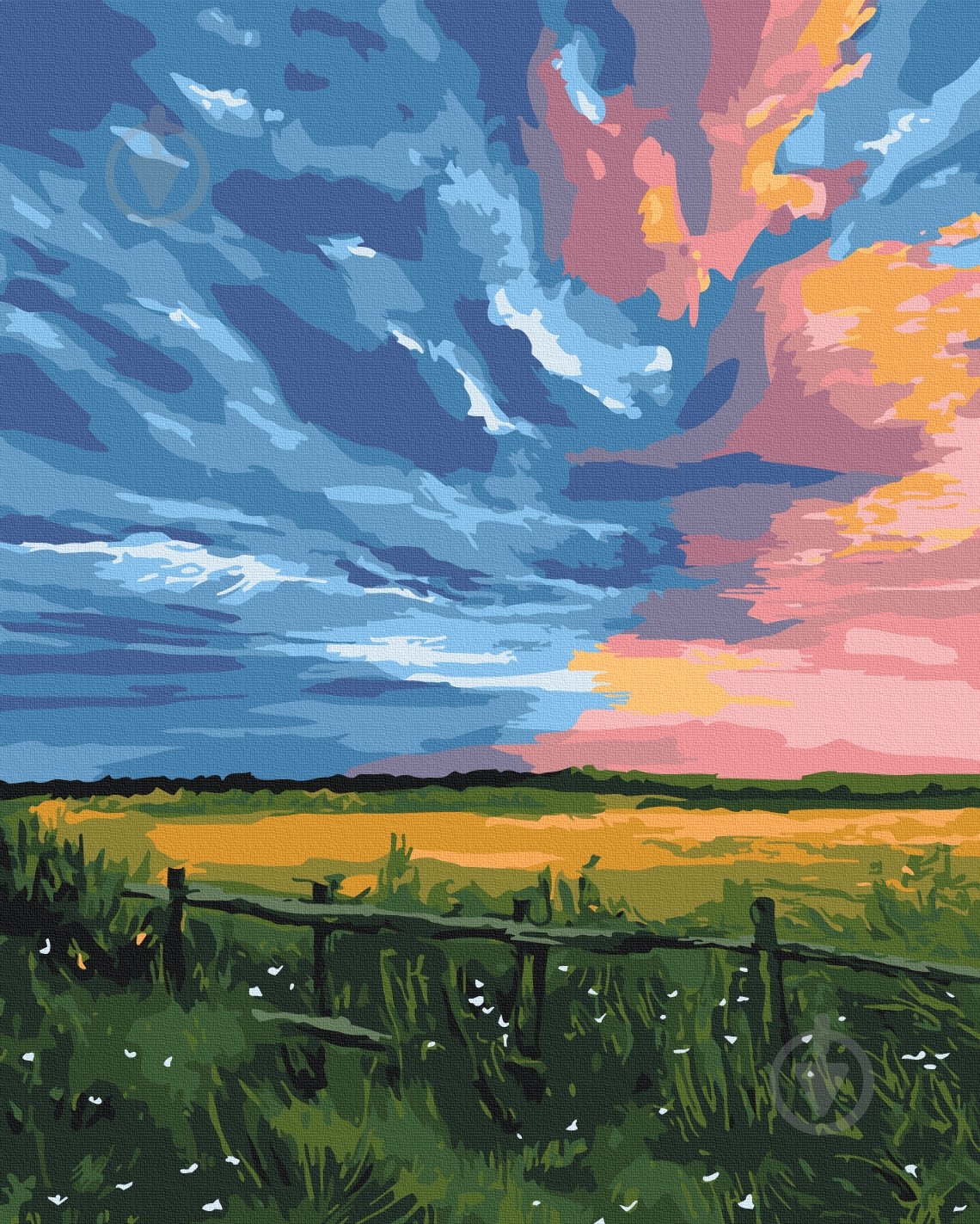 Картина по номерам Закат на хуторе ©Инна Шевякова 40x50 см Brushme - фото 1