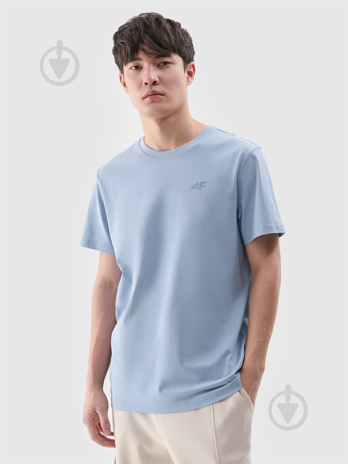 Футболка 4F TSHIRT M2074 4FWSS25TTSHM2074-34S р.XL блакитний - фото 1