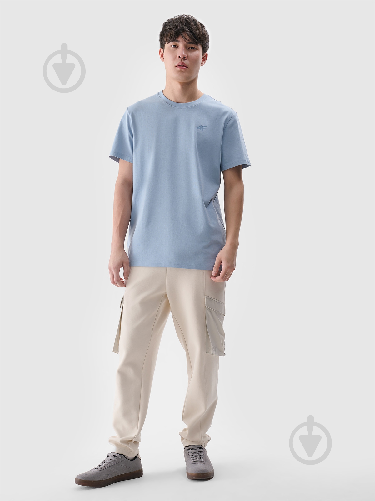 Футболка 4F TSHIRT M2074 4FWSS25TTSHM2074-34S р.XL блакитний - фото 3