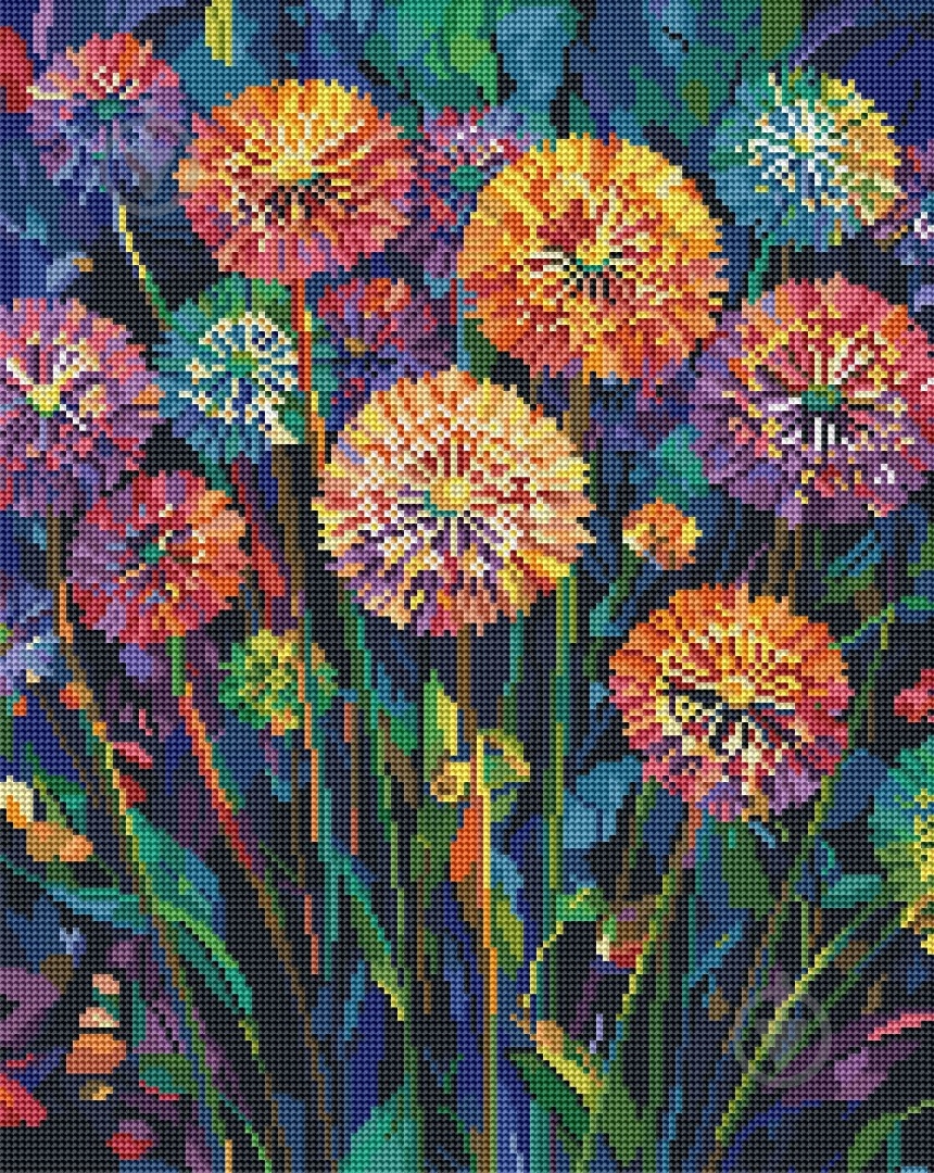 ムヒカさま専用　オーダー ハンドメイド アートパネル 20ｘ20 ᐉ Алмазная мозаика Одуванчик 40x50 см Brushme • Купить в Киеве