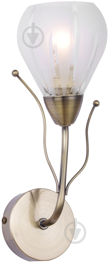 Бра Crystal Lux 1x40 Вт E14 білий Astra/AP1 - фото 1