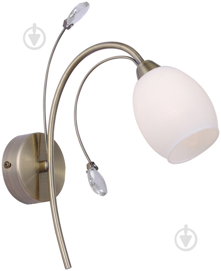Бра Crystal Lux 1x40 Вт G9 белый Melissa/AP1 - фото 1 Бра Crystal Lux 1x40 Вт G9 белый Melissa/AP1 - фото 1