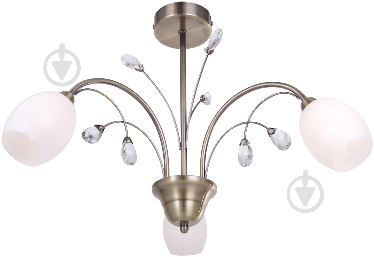 Люстра стельова Crystal Lux 3xG9 бронзовий Melissa/PL3 - фото 1
